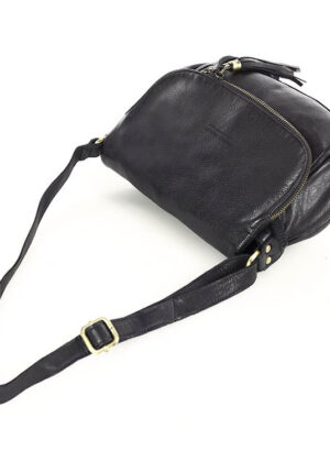 Marco Mazzini juodos natūralios odos moteriška rankinė - Image 8