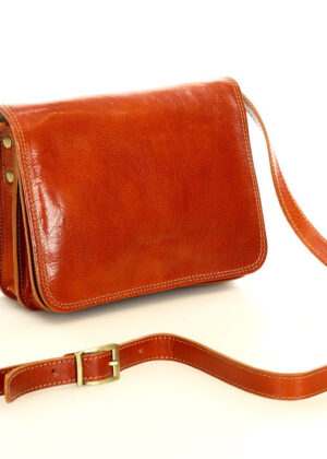 Marco Mazzini naturaalnahast konjakipruun käekott - Image 7