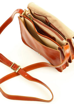 Marco Mazzini naturaalnahast konjakipruun käekott - Image 6