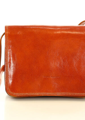 Marco Mazzini naturaalnahast konjakipruun käekott