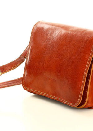 Marco Mazzini naturaalnahast konjakipruun käekott - Image 3