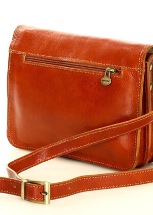 Marco Mazzini naturaalnahast konjakipruun käekott - Image 9