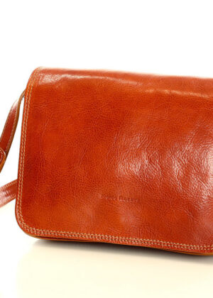 Marco Mazzini naturaalnahast konjakipruun käekott - Image 8