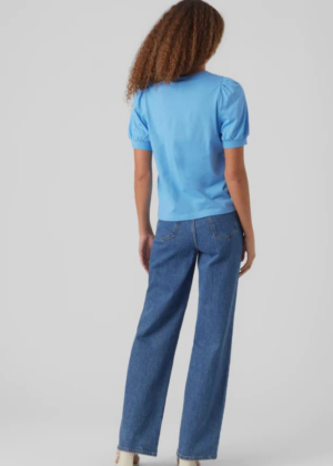 VERO MODA orgaanilisest puuvillast särk Kerry sinine-KOHE LAOS - Image 5