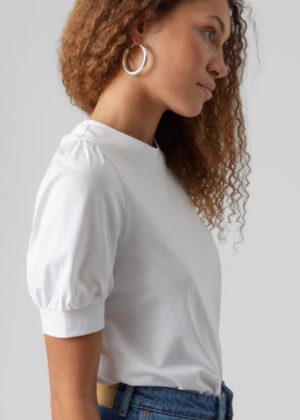 VERO MODA orgaanilisest puuvillast särk Kerry valge-KOHE LAOS