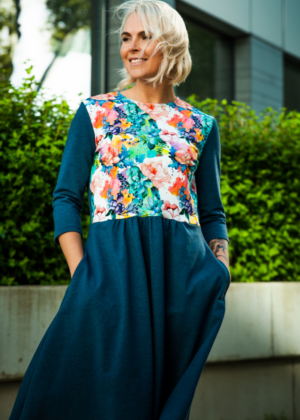 Armas sinine  taskutega kleit Brita Kevad- kohe laos suurused XS, S ja XL-teised suurused tellimisel-KLIENTIDE LEMMIK - Image 6