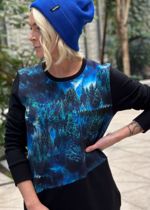 Stiilne must taskutega pusakleit Talvine Mets- UUDIS-tellimisel - Image 1