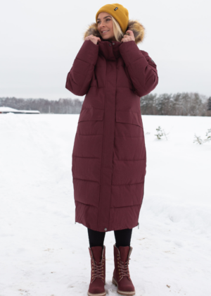 TAMARIS naturaalnahast  sooja lambavillase karvaga  bordoopunased naiste tanksaapad-KOHE LAOS-SUPER HIND - Image 2