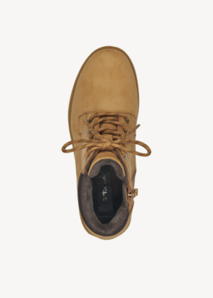 TAMARIS naturaalnahast  fliisvoodriga kõrvalt lukuga helepruunid naiste poolsaapad-KOHE LAOS - Image 7