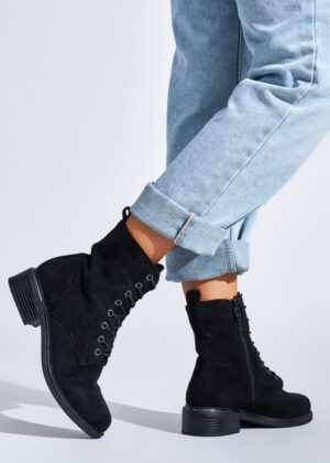 Mugavad mustad kõrvalt lukuga tanksaapad naistele-UUDIS-KOHE LAOS - Image 3