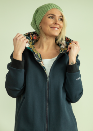 YEMI DISAIN tumesinine kapuutsiga pusa-jakk Dzungel-KLIENTIDE LEMMIK-KOHE LAOS viimane suurus L - Image 5