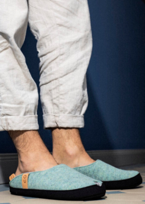 TOKU Brüssels Eesti käsitöö sussid helerohelised-KOHE LAOS - Image 2