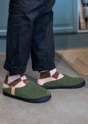 TOKU Brüssels Eesti käsitöö sussid sambla rohelised-KOHE LAOS - Image 2