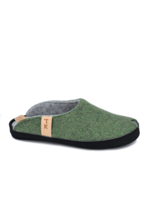 TOKU Brüssels Eesti käsitöö sussid sambla rohelised-KOHE LAOS