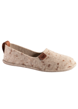 TOKU naturaalsest vildist ja kummitallaga sussid  beezid-KOHE LAOS