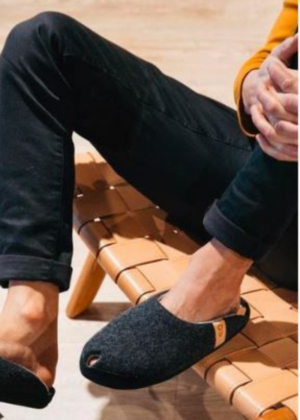 TOKU Brüssels Eesti käsitöö sussid tumehallid-tarneaeg 1-4 päeva - Image 2