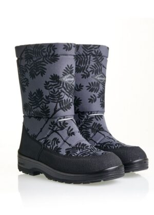 KUOMA naiste talvesaapad hallid pihlaka mustriga -sooja karvase sisevoodriga ja vett hülgavast materjalist-KOHE LAOS-KIIRE TARNE - Image 1