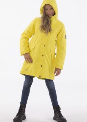 HUPPA kollane tüdrukute vihma ja tuulekindel kevad-sügis parka 40 gr soojustusega-KOHE LAOS - Image 3