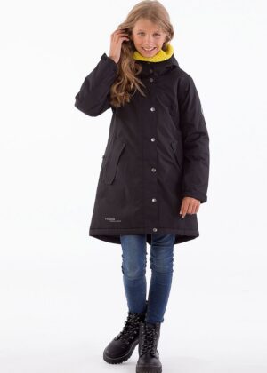 HUPPA tüdrukute sügis-talvine vihma ja tuulekindel (140 gr soojustusega) parka must-Tarneaeg 1-4 päeva - Image 1