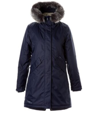 HUPPA  naiste talveparka VIVIAN tumesinine KUNSTKARVAGA(200 gr soojustusega) - Image 4