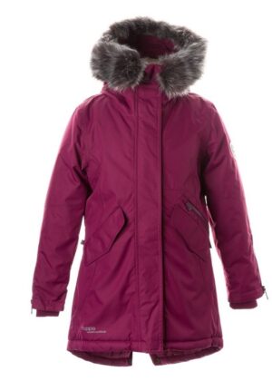 HUPPA tüdrukute talveparka Vivian bordoolilla KUNSTKARVAGA 200 gr soojustusega-vihma ja tuulekindel-KOHE LAOS-SUPER HIND
