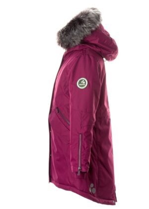 HUPPA tüdrukute talveparka Vivian bordoolilla KUNSTKARVAGA 200 gr soojustusega-vihma ja tuulekindel-KOHE LAOS-SUPER HIND - Image 6