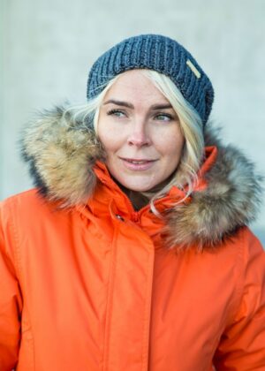 TIINA MÜTSID puuvillasest lõngast käsitöö müts tumehall - Image 1