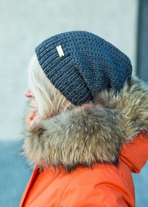 TIINA MÜTSID puuvillasest lõngast käsitöö müts tumehall - Image 2