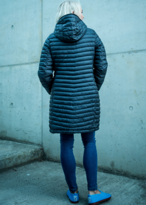 TUXER  poolpikk tepitud mustriga naiste kevad-sügis jope must-KOHE LAOS VIIMASED-SUPER HIND - Image 4