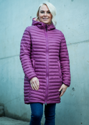 TUXER  poolpikk  naiste kevad-sügis jope sirelililla-KOHE LAOS VIIMASED M(38-40) suuruses-HEA HIND - Image 2