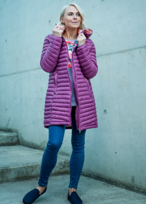 TUXER  poolpikk  naiste kevad-sügis jope sirelililla-KOHE LAOS VIIMASED M(38-40) suuruses-HEA HIND - Image 4