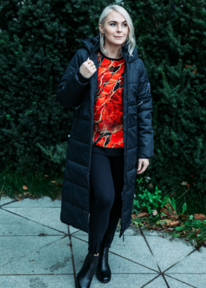 Stiilne must  pusa Marmor punane- Kohe laos suurused  M, L, XL, XXL-SUPER HIND - Image 3