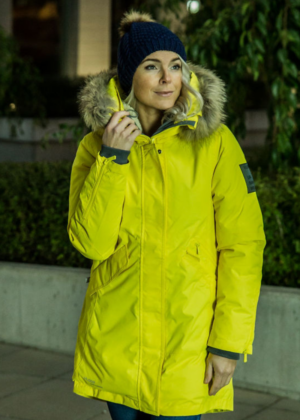 Huppa fliisvooodri ja naturaalse karvaga tumesinine  naiste sügis-talvine müts Ash-KOHE LAOS - Image 3