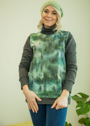 Stiilne kõrge kaelusega  tumehall pusa Udune Mets-kohe laos suurus M ja XL - teised suurused tellimisel - Image 4