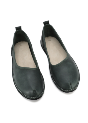 NATURAALSEST NAHAST Eestis käsitööna valminud Omaking vabaaja jalatsid  kuutsid tumerohelised-KOHE LAOS-HEA HIND - Image 2