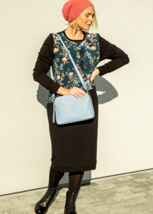 Vera Pelle naturaalnahast helesinine naiste käekott-KOHE LAOS - Image 2