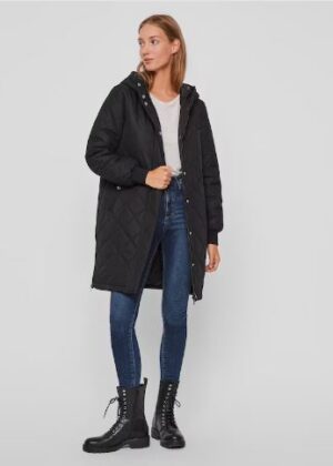 VERO MODA tepitud mustriga must naiste kevad-sügis jope Louise-KOHE LAOS VIIMASED XS-suuruses(sobib ka S-suurusele)-SUPER HIND - Image 5