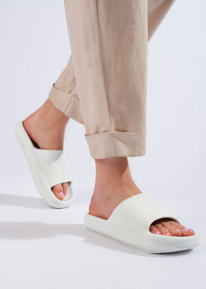 SESAMILL mugavad pehmed valged kummist suveplätud-KOHE LAOS VIIMASED suurus 41-KIIRE TARNE - Image 2