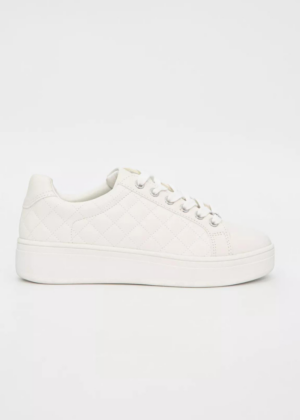 DUFFY valged tepitud mustriga naiste vabaaja jalatsid- KOHE LAOS VIIMASED - Image 1