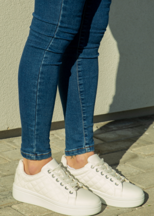 DUFFY valged tepitud mustriga naiste vabaaja jalatsid- KOHE LAOS VIIMASED - Image 7