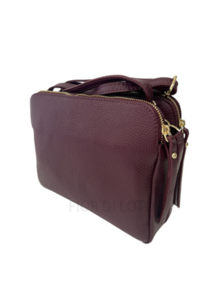 Stiilne NATURAALSEST NAHAST Vera Pelle bordoopunane naiste käekott-UUDIS-KOHE LAOS