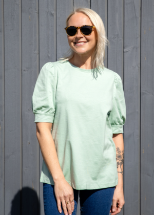 VERO MODA orgaanilisest puuvillast särk Kerry mündiroheline -KOHE LAOS - Image 5