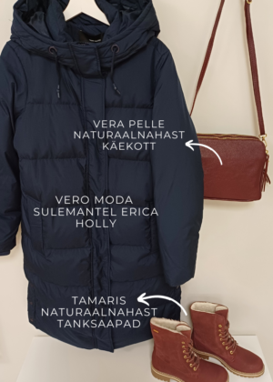 Vero Moda naiste sulemantel Erica Holly tumesinine-kohe laos viimased - Image 3