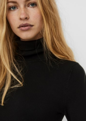 VERO MODA kõrge kaelusega naiste kampsun Glory must-KOHE LAOS-HEA HIND-KIIRE TARNE - Image 4