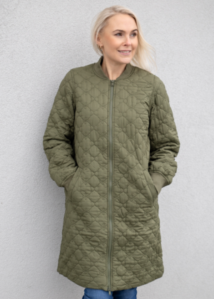 VERO MODA tepitud mustriga roheline naiste kevad-sügis jope Mallie -UUDIS-KOHE LAOS - Image 1