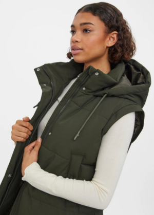 VERO MODA vesti ja mantlina kantav naiste talvemantel Margaret roheline-KOHE LAOS VIIMANE-SUPER HIND - Image 4