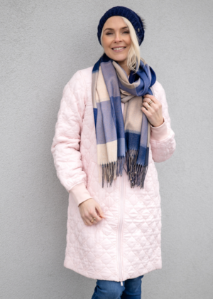 Värvikas  naiste sall sinistes toonides-KOHE LAOS