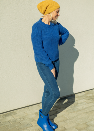 TIINA MÜTSID puuvillasest lõngast käsitöö müts sinepikollane-KOHE LAOS - Image 3