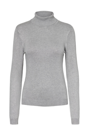 VERO MODA kõrge kaelusega naiste kampsun Glory helehall-KOHE LAOS - Image 7