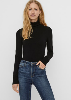 VERO MODA kõrge kaelusega naiste kampsun Glory must-KOHE LAOS-HEA HIND-KIIRE TARNE